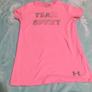 Girls pink under armor